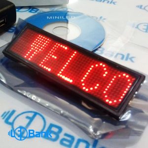 نیم تگ (اتیکت LED) قرمز – بج سینه