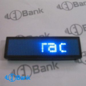 اتیکت LED (نیم تگ) آبی - بج سینه