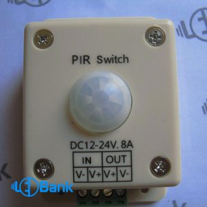 سوئیچ سنسور اتوماتیک ال ای دی | PIR Switch سنسور DC12-24V 8A سنسور تشخيص حركت