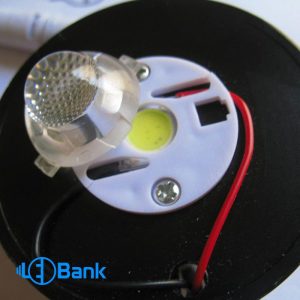 هیت سینک cob led مشکی 10 وات با لنز و هولدر به همراه سوکت پنلی