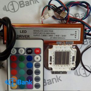 درایور و کنترل مادون قرمز آر جی بی 300mA پروژکتور ال ای دی با ریموت و بدون ریموت