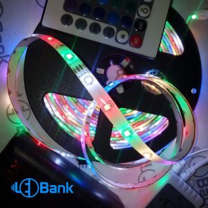 پکیچ ریسه LED نواری هفت رنگ چیپ 2835 با قابلیت کنترل رنگ ها