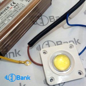لنز COB سفید آفتابی و مهتابی 50 وات جریان 1500 میلی آمپر
