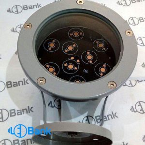 قاب پروژکتور پاور ال ای دی 9 الی 12 وات گرد چمنی محیطی به همراه PCB