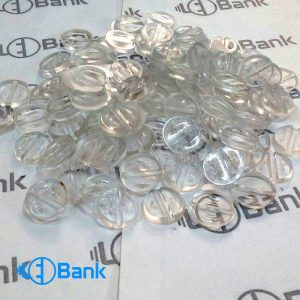 نئون پولکی شیار دار جهت اتصال تابلو LED ثابت برروی شیشه بسته 100 عددی