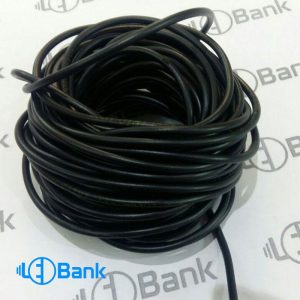 سیم برق مشکی جهت اتصال تغذیه به ماژول های ال ای دی تابلو روان نمره 1.5