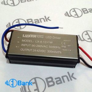 درایور ال ای دی 8 الی 12 وات پوشش آلومینیوم LUXEN