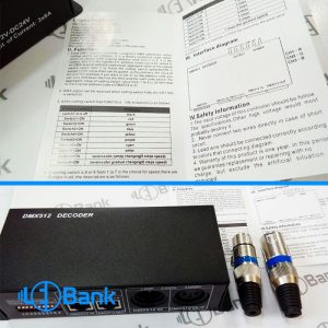 کنترل دیکودر DMX512 ال ای دی به صورت دستی قابلیت شبکه 24 آمپر