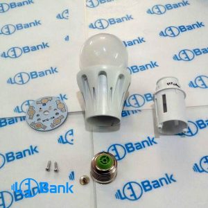 فریم لامپ led آلومینیومی 5 وات حبابی سرپیچ e27