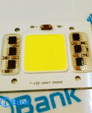 led cob ورودی 220 ولت 50 وات رنگ سفید مهتابی، بدون نیاز به درایور