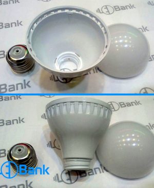قاب لامپ ال ای دی 5-7 وات 1000 تایی حبابی پلاستیکی