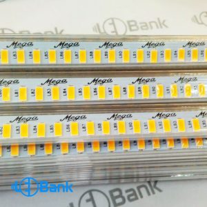 چراغ led خطی ضد آب امبر (نارنجی)، ۲۲۰ ولت تراکم 144، پوشش دار، برند مگا کره
