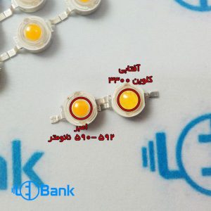 ال ای دی پاور 1 وات امبر نارنجی Epileds تایوان
