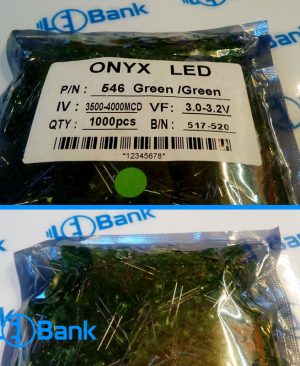 ال ای دی کلاهی سبز 2 چیپ برند ONYX اونیکس | el131001br001