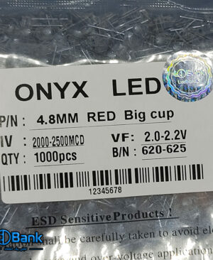 ال ای دی کلاهی قرمز ONYX مخصوص تابلو ثابت