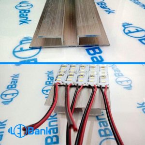 پروفیل هیت سینک خنک کننده ال ای دی خطی پنج عددی