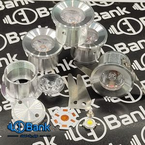قاب پارکتی پاور ال ای دی 1 وات دکوراتیو 31×22 لنز دار