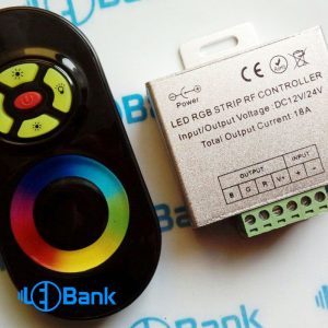 کنترلر ال ای دی rgb هفت رنگ 18 آمپر ریموت تاچ رادیویی