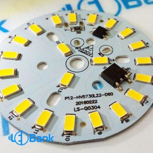 ماژول آماده نصب ال ای دی SMD 220V توان 12 وات چیپ 5730 سفید آفتابی