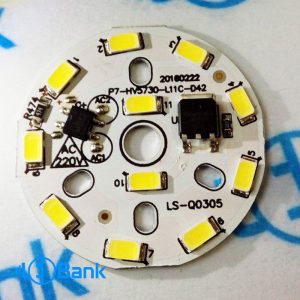ماژول آماده نصب ال ای دی SMD 220V توان 7 وات چیپ 5730 سفید مهتابی و آفتابی