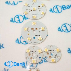 پی سی بی ال ای دی دار 7 وات مونتاژ ماشینی قطر 48 میلیمتر