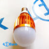 فریم لامپ ال ای دی 12 وات حبابی پره دار آلومینیوم خالص طلایی (جدید)
