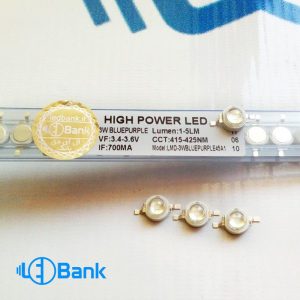 ال ای دی پاور فرابنفش ۳ وات ۴۲۵-۴۱۵ نانومتر چیپ ۴۵ میل Epileds تایوان