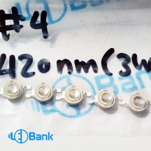 پاور ال ای UV (ماوراء بنفش)  420 تا 425 نانومتر 45 میل 1 الی 3 وات