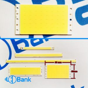 ال ای دی COB خطی 12 ولت سایز 50×95 میلیمتر دو سر لحیم