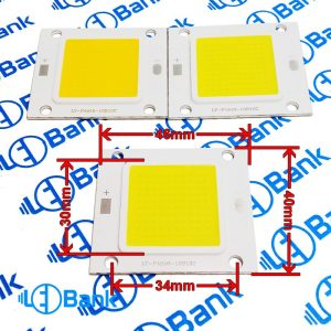 ال ای دی cob سفید 50 وات آفتابی و مهتابی ورودی درایوری فیلیپ چیپ 1530