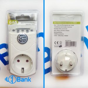 پریز تایمر دار دیجیتال هفتگی با 140 برنامه GAO مجارستان 1800 وات