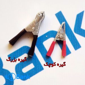 گیره سوسماری در دو سایز بزرگ و کوچک