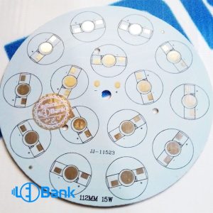 پی سی بی ال ای دی آلومینیوم گرد 15 وات قطر 112 میلیمتر