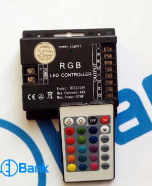 کنترلر انواع ال ای دی دو خروجی RGB اعم از نواری و بلوکی و غیره