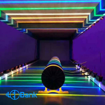 قاب ال ای دی 360 درجه ضد آب رنگ کوره ایی PL360 مناسب ساخت تونل نور