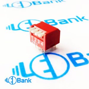 دیپ سوئیچ 4 کلید حالت دکمه پیانویی