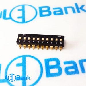 دیپ سوئیچ 10 کلید SMD حالت دکمه پیانویی
