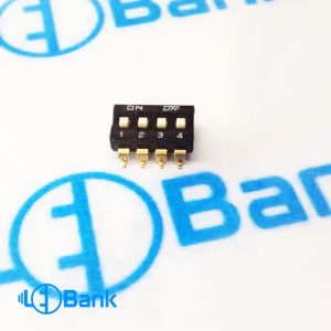 دیپ سوئیچ 4 کلید SMD حالت دکمه پیانویی