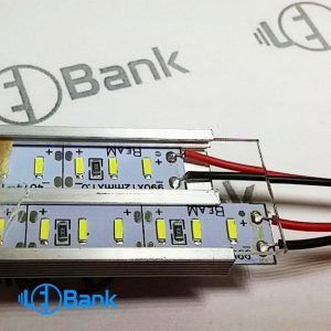 ریل دو لاین ال ای دی خطی آلومینیوم 1 متری بدون طلق