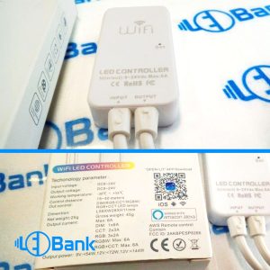 کنترلر ال ای دی rgbw ولتاژ 9-24 ولت 6 آمپر وای فای