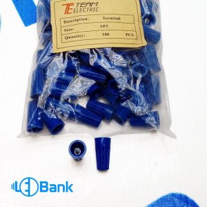 کور کن پیچی سیم سایز sp-2 بسته 100 عددی رنگ آبی