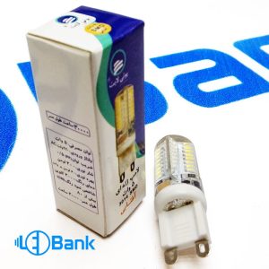لامپ ژله ای led پایه G9 توان 5 وات 220 ولت چیپ smd 3014 آفتابی و مهتابی