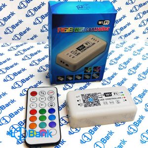 ریموت کنترلر وای فای ال ای دی 12-24 ولت 12 آمپر rgb مجیک هوم
