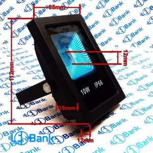 قاب پروژکتور ال ای دی 10 وات مانیتوری مشکی