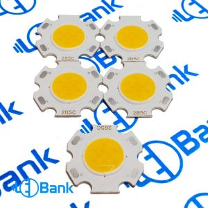 ال ای دی cob توان 3 وات سفید آفتابی و مهتابی قطر ژله 11 میلیمتر پی سی بی استار