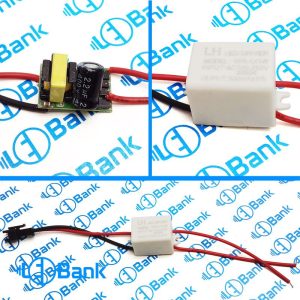 درایور پاور ال ای دی 1 الی 3 در 1 وات 300 میلی آمپر پوشش پلاستیک