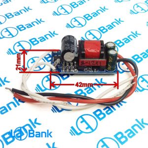 درایور پاور ال ای دی 8 الی 12 در 1 وات جریان 300 الی 320 میلی آمپر بدون پوشش