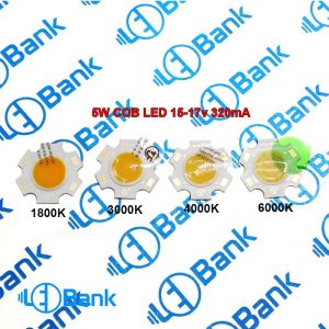 ال ای دی سی او بی 5 وات چیپست بریجلوکس آمریکا قطر فسفر 11 میلیمتر