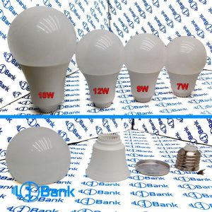 فریم لامپ حبابی پلاستیکی هیت دار با پلیت استاندارد مناسب استفاده برای ماژول های 220 ولت و درایوری