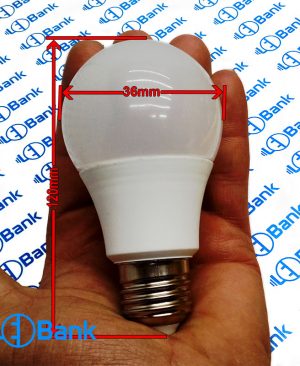 قاب لامپ حبابی 7 الی 9 وات پلاستیکی هیت دار با پلیت استاندارد